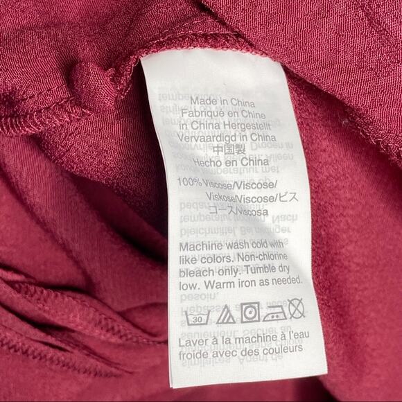 Madewell Maroon Gingham Ruffle Strap Tank Size 00 - Picture 6 of 9